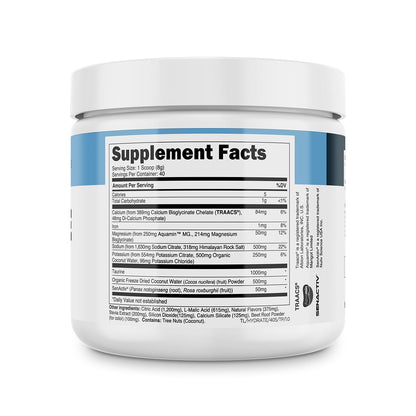 Transparent Labs Hydrate Naturally Sweetened Electrolytes Powder - Hydration Powder Electrolytes with Coconut Water, Calcium, Taurine, & Potassium