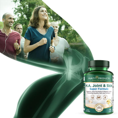 Purity Products H.A. Joint and Skin Super Formula Biocell Collagen w/Hyaluronic Acid Supports Healthy Joint Flexibility, Healthy Synovial Fluid, and Lubrication - 5-Loxin - 90 Capsules (1) Purity ProductsBuy Supplements Australia