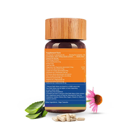 Biogetica Reginmune - Natural Immune Support Care Daily Boost Immune System Booster - 80 Capsules Biogetica buy supplements Au