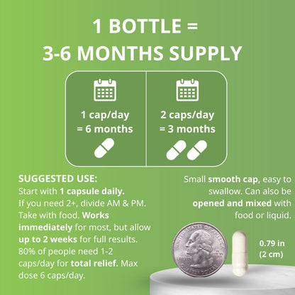 Cramp Defense® Leg Cramps Pills, Relief for All Muscle Cramps, Day and Night. Magnesium Supplement Capsules, 3-6 Month Supply. Non-Laxative
