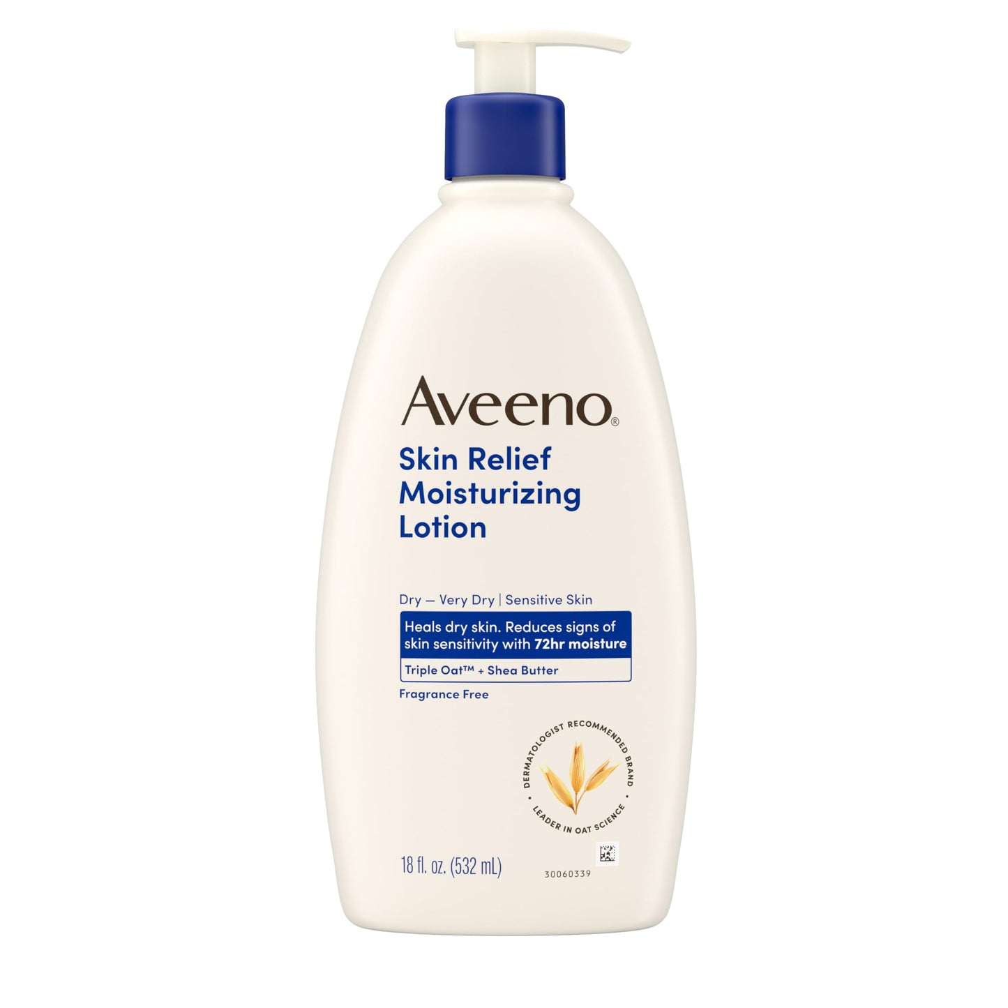 Aveeno Skin Relief Moisturizing Lotion Heals Very Dry, Sensitive Skin, Fast-Absorbing Body