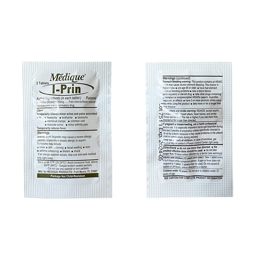 Rescue Essentials Medications Dose Pack–First Aid Refill Kit with Ibuprofen, Acetaminophen, Aspirin, Antihistamine, Anti-Diarrheal & Antacid– Compact Emergency Travel & IFAK Supply-1 Module (30 Doses) Rescue Essentials buy supplements Au