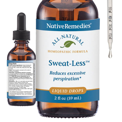 Native Remedies Sweat-Less - Natural Homeopathic Formula for Excessive Sweating, Perspiration and Clamminess - 59 mL Native RemediesBuy Supplements Australia