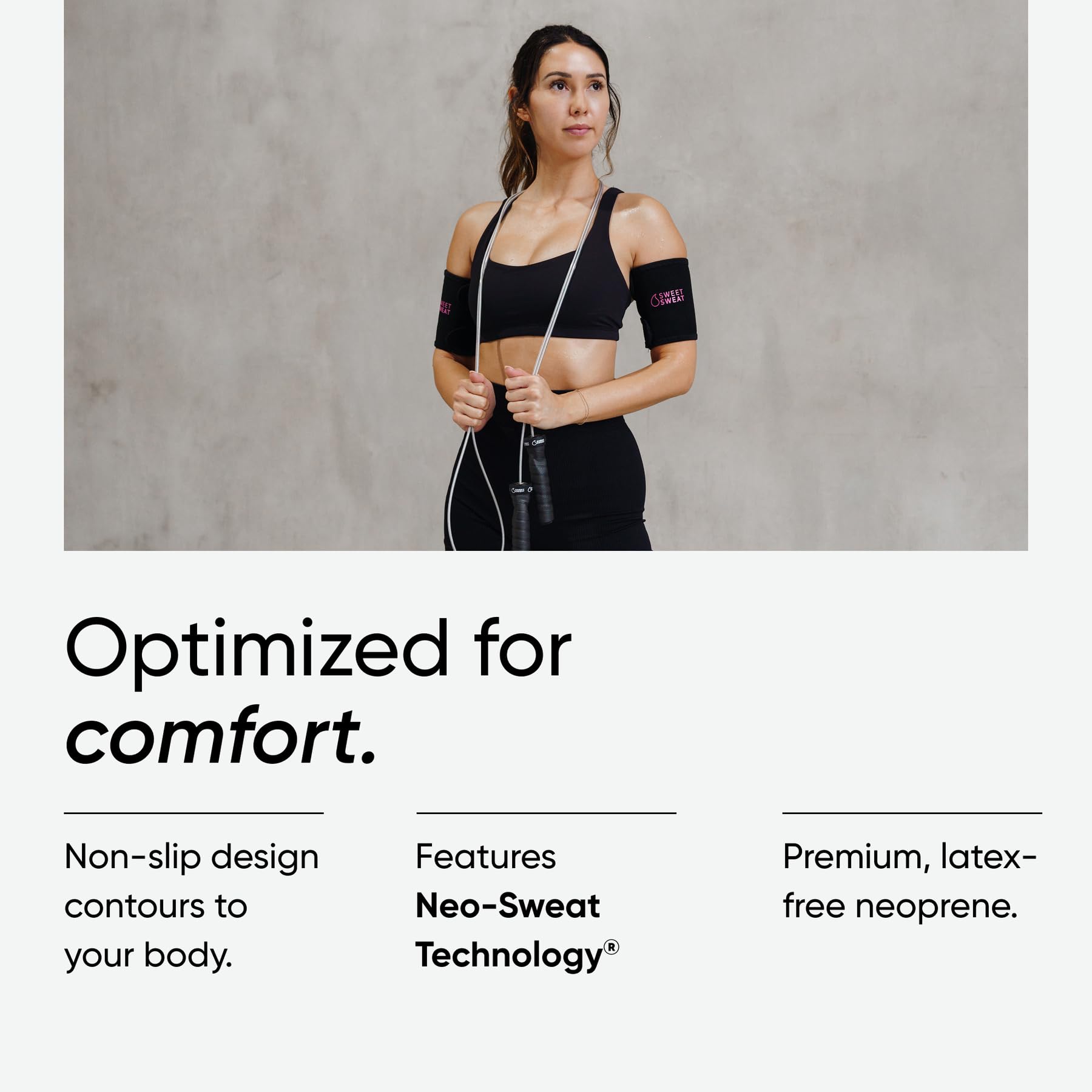 Sports Research Sweet Sweat® Arm Trimmers - Premium Sweat-Enhancing Arm Wraps for Women & Men - 3 Adjustable Sizes Sports Research buy supplements Au