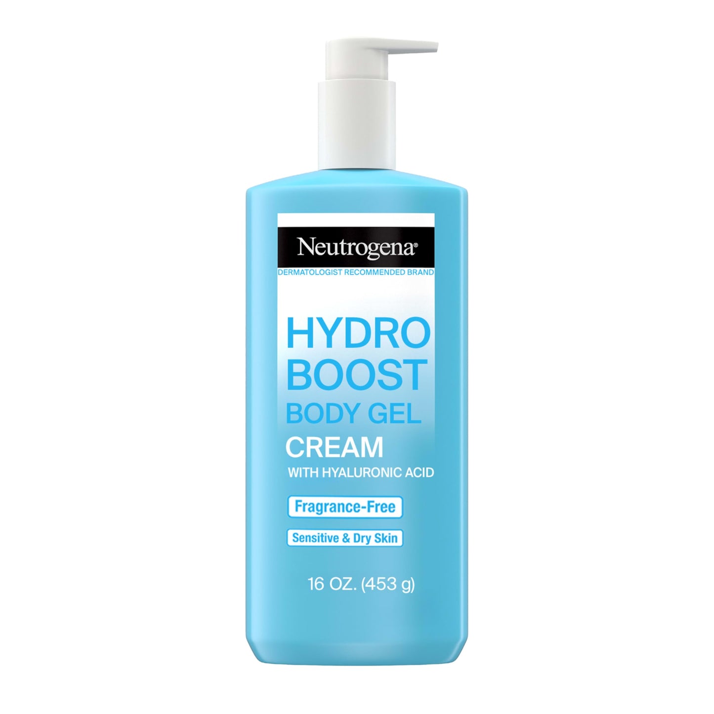 Neutrogena Hydro Boost Body Moisturizing Gel Cream with Hyaluronic Acid, Non-Greasy & Fast Absorbing