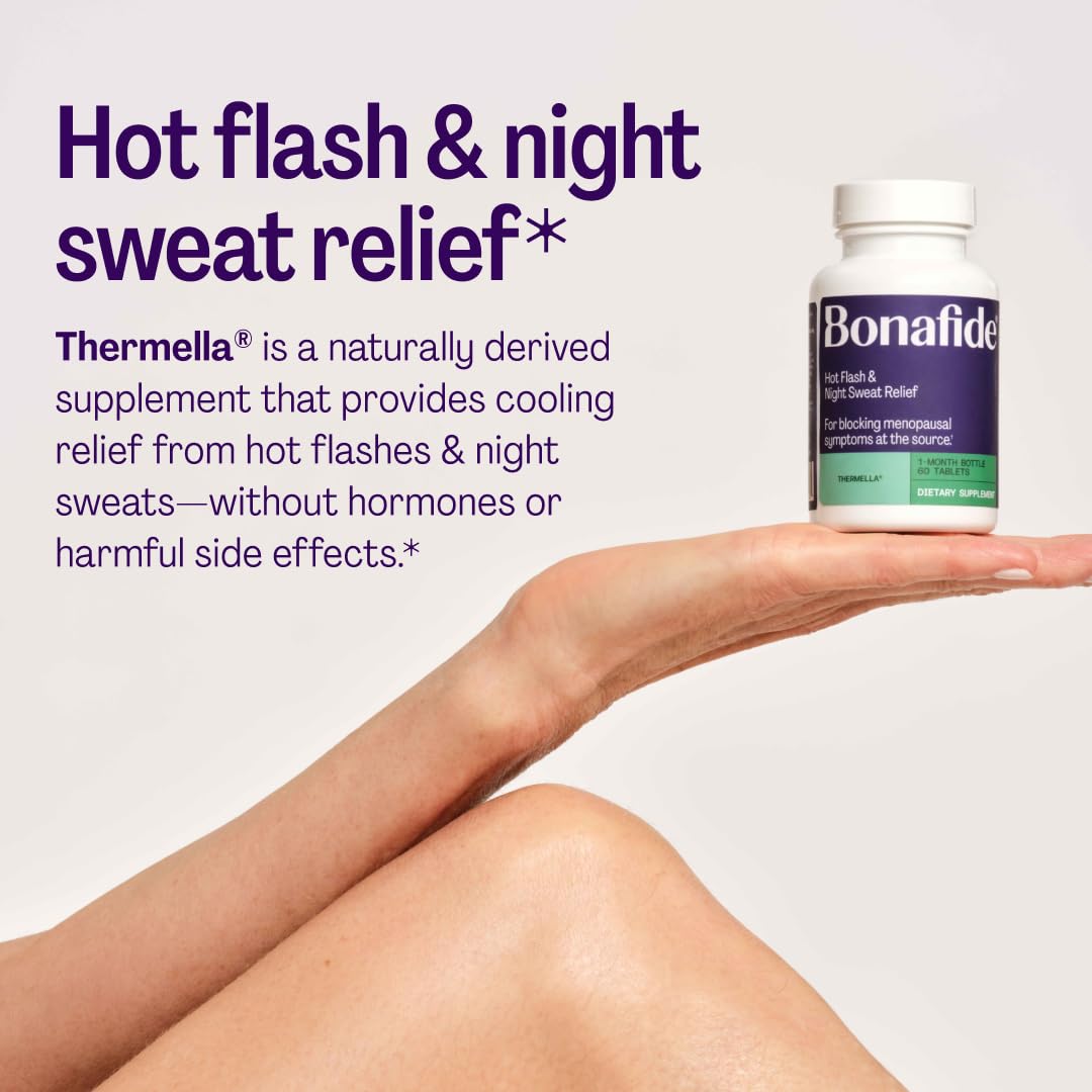 Bonafide Hot Flash and Night Sweats Relief (Thermella). — 1-Month Supply (60 Tablets) Bonafide buy supplements Au