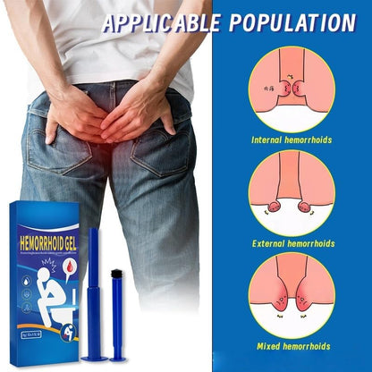Hemorrhoid Relief Gel with 3 Disposable Applicators - Fast Soothing Cream for Itching & Swelling - Internal & External Treatment (Pack of 3) Aus HealthcareBuy Supplements Australia
