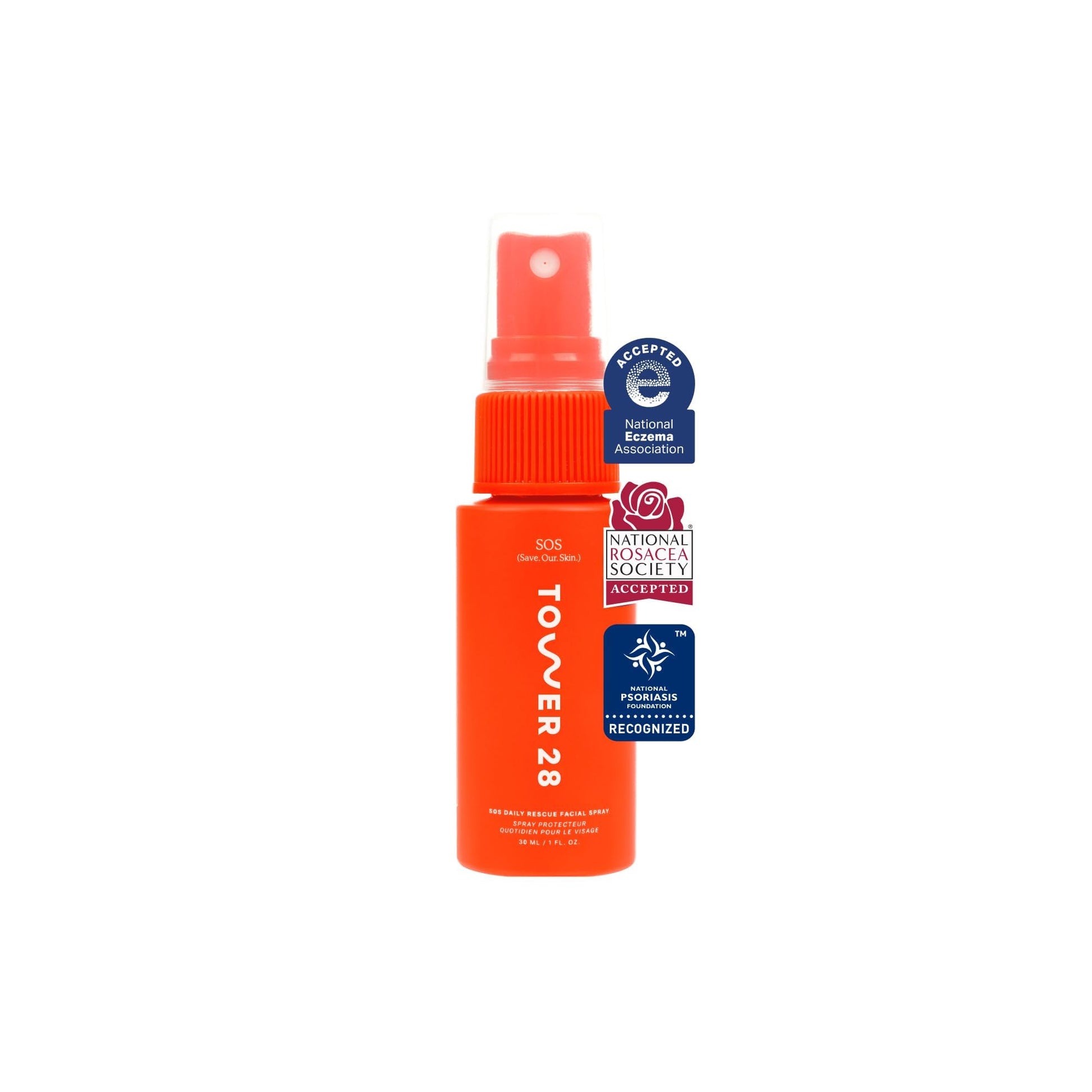 Tower 28 SOS Daily Rescue Facial Spray - Hypochlorous Acid Spray to Help Reduce Redness, Calm Irritation + Alleviate Flare-Ups - Purifying Travel Size Face Toner - Everyday Skin Care Essential (1 oz) Tower 28Buy Supplements Australia
