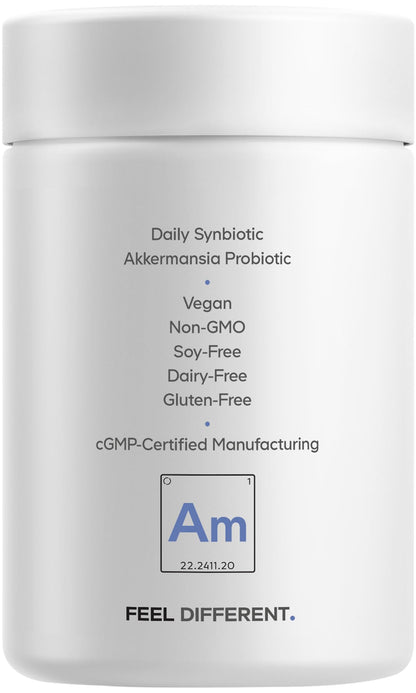 Codeage Akkermansia Synbiotic Supplement - 100 Million AFU Akkermansia Probiotic & Chicory Inulin Prebiotic - Chicory Root - 1 Capsule Per Serving - Non-GMO, Gluten-Free - 30 Capsules CodeageBuy Supplements Australia
