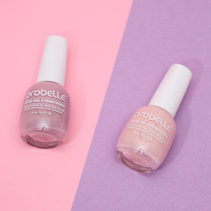 Probelle Tinted Nail Strengthener, Colored Nail Strengthening Treatment, Nail Growth and Repair, Stops Peeling, Splits, Chips, Cracks,