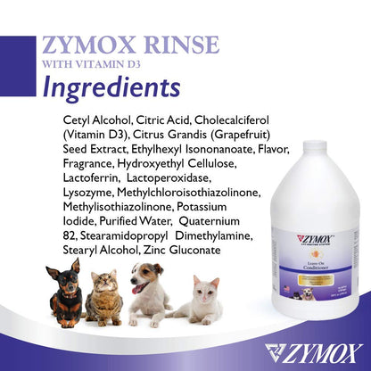 ZYMOX Leave-in Conditioner with Vitamin D3 for Cats & Dogs, 1gal Zymox buy supplements Au
