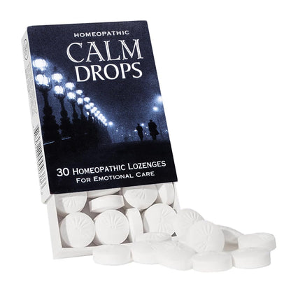 Historical Remedies Calm Drops Homeopathic Lozenges (1 Pack)| Natural Care for Emotional Stress Relief, Vegan & Gluten-Free Organic Vanilla Flavor Drops to Promote Relaxation and a Sense of Calm