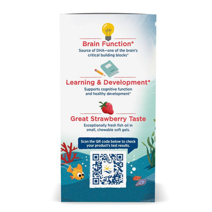 Nordic Naturals Children’s DHA, Strawberry - 120 Mini Chewable Soft Gels for Kids - 250 mg Omega-3 with EPA & DHA - Brain Development & Function - Non-GMO - 30 Servings (Pack of 2) Nordic NaturalsBuy Supplements Australia