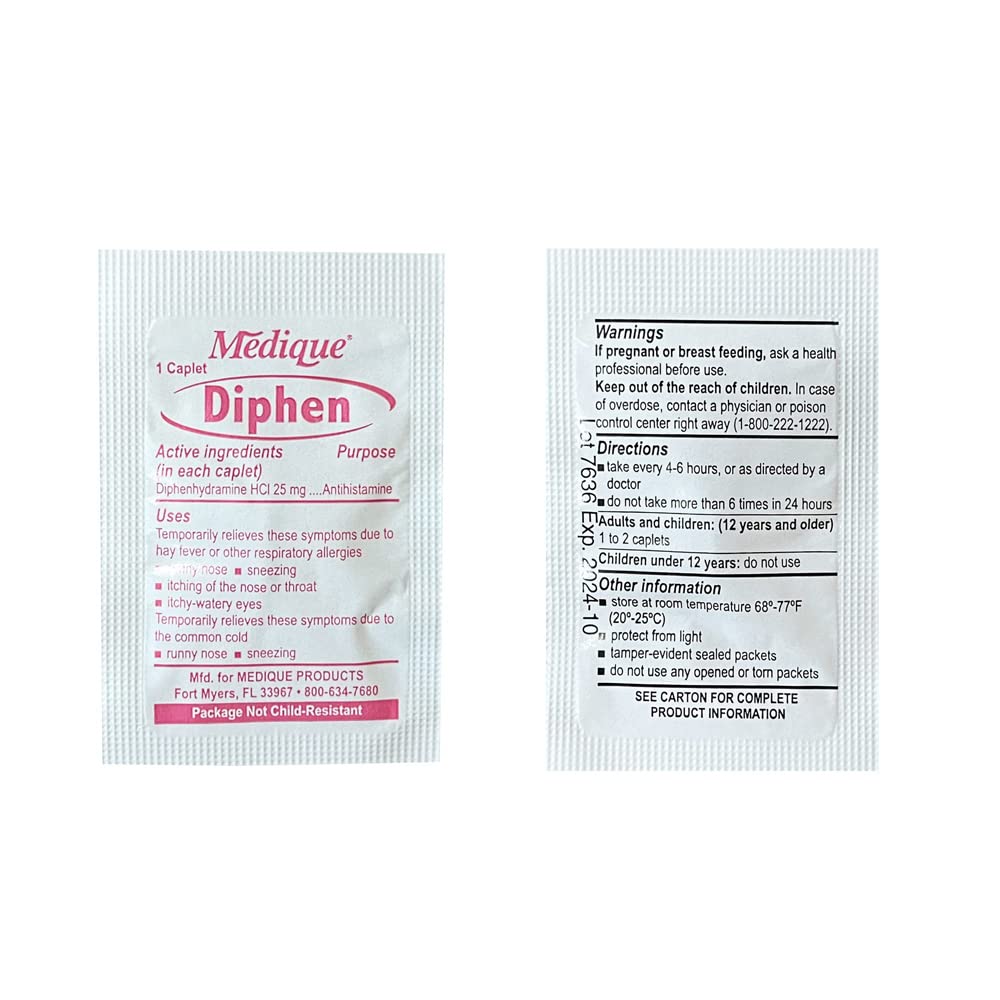 Rescue Essentials Medications Dose Pack–First Aid Refill Kit with Ibuprofen, Acetaminophen, Aspirin, Antihistamine, Anti-Diarrheal & Antacid– Compact Emergency Travel & IFAK Supply-1 Module (30 Doses) Rescue Essentials buy supplements Au