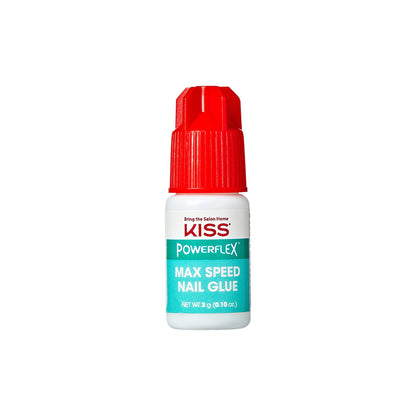 KISS PowerFlex Maximum Speed Nail Glue - Fast Drying Adhesive for Glue-On Nails
