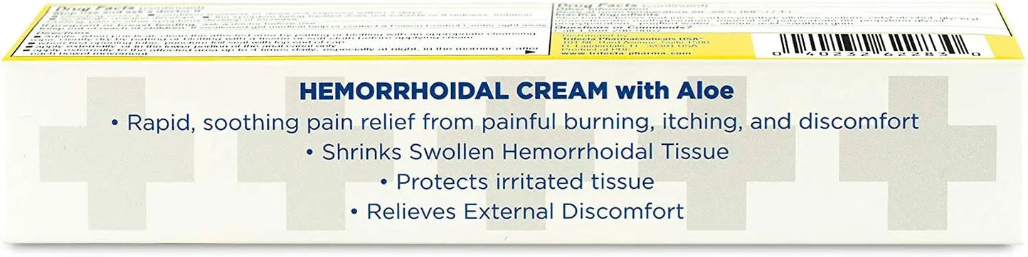 Globe Hemorrhoidal Cream, Phenylephrine HCl, Pramoxine with Aloe, Relief from Burning, Itching and Discomfort of Hemorrhoids, 1.8 Ounces GlobeBuy Supplements Australia