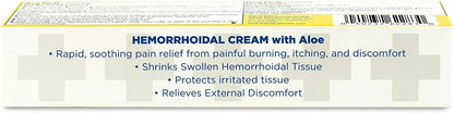 Globe Hemorrhoidal Cream, Phenylephrine HCl, Pramoxine with Aloe, Relief from Burning, Itching and Discomfort of Hemorrhoids, 1.8 Ounces GlobeBuy Supplements Australia