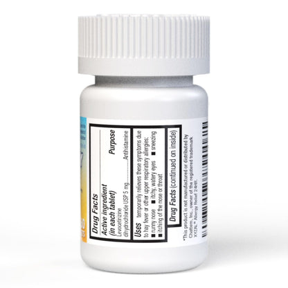 HealthA2Z® Allergy Relief, Levocetirizine Dihydrochloride 5mg, Dye Free Antihistamine, 24 Hours Relief from Sneezing, Runny Nose, Itchy Nose and Eyes (60 Counts) HealthA2Z buy supplements Au