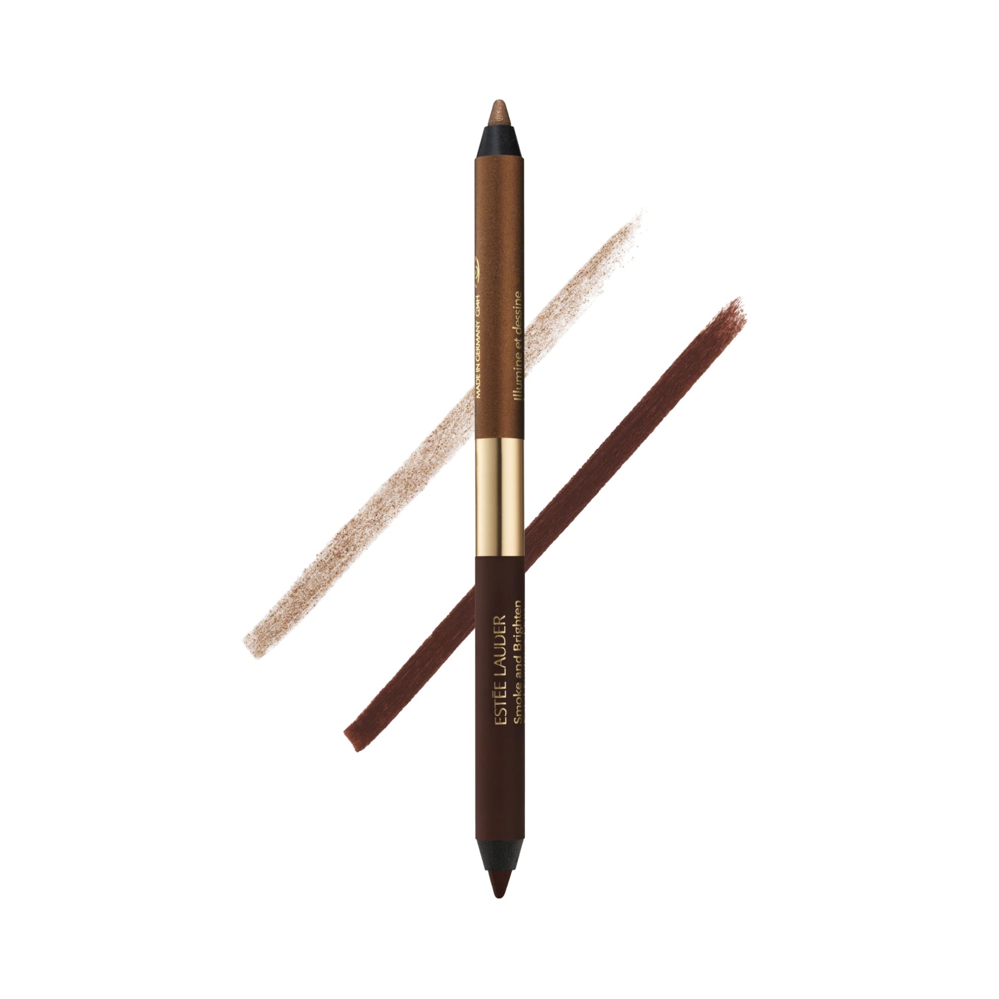 Estée Lauder Smoke and Brighten Long-Lasting Waterproof Kajal Eyeliner Pencil Duo, 0.03 Ounce, Dark Chocoloate/Rich Bronze Estée LauderBuy Supplements Australia