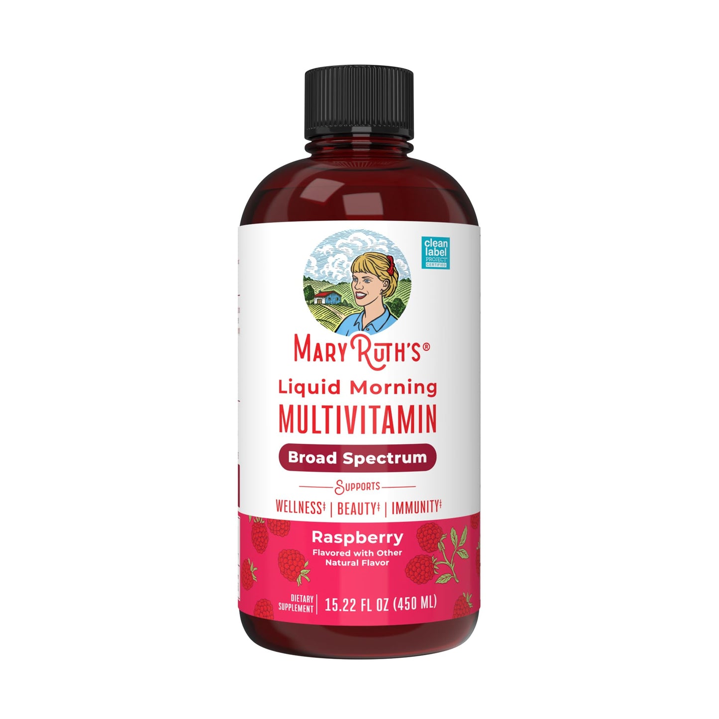 MARYRUTH'S Multivitamin for Women, Men & Kids | Liquid Morning Multivitamin | Vitamin A C D E B6 B12 Biotin Zinc