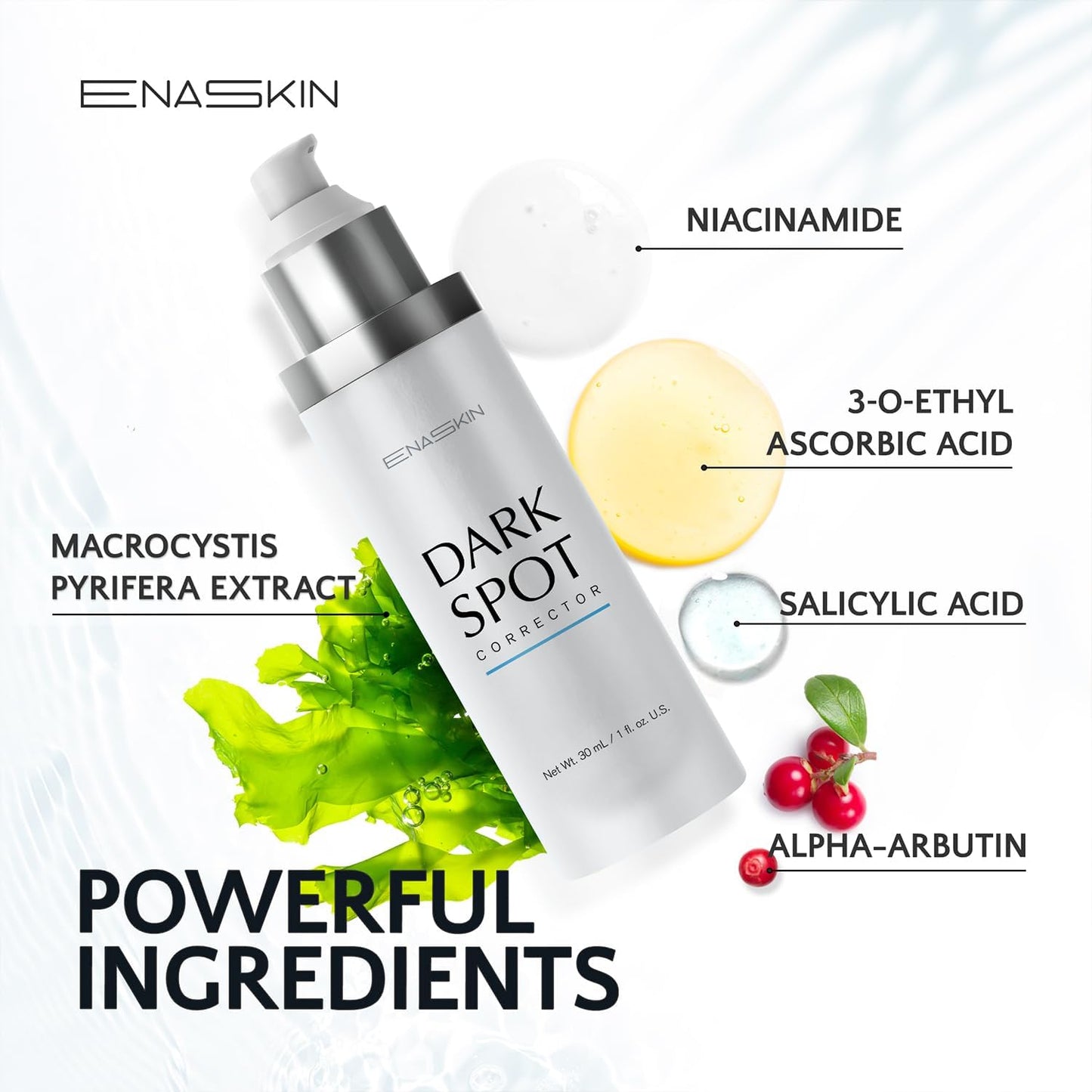 Enaskin Dark Spot Set - Serum & Soap Bars: Hyperpigmentation Body Treatment for Freckles Melasma Age Spot Sun Spot - Dark Spots Corrector Serum
