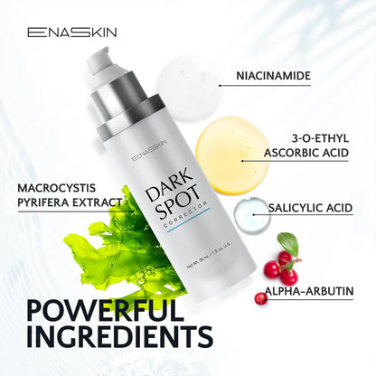 Enaskin Dark Spot Set - Serum & Soap Bars: Hyperpigmentation Body Treatment for Freckles Melasma Age Spot Sun Spot - Dark Spots Corrector Serum