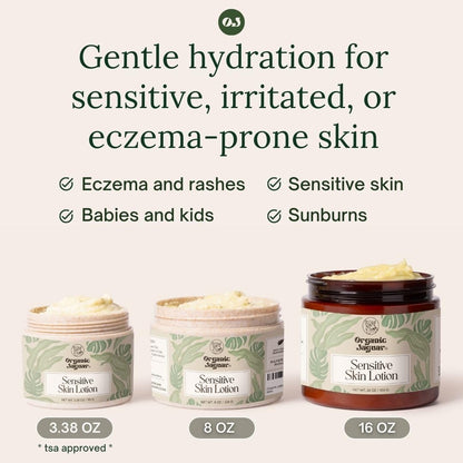 Organic Jaguar Natural Body Lotion for Sensitive Skin, Scent Free, Sulfate & Paraben Free Body Care, Moisturizer With Essential Oils, Vitamin E Oil, Beeswax, Extra Virgin Olive Oil, Raw Honey, 8 oz Organic JaguarBuy Supplements Australia