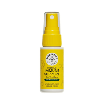 Propolis Throat Spray by Beekeeper's Naturals - 95% Bee Propolis Extract, Natural Immune Support & Sore Throat Relief - Antioxidants, Keto, Paleo, Gluten-Free (1.0 oz)(Pack of 1) Beekeeper's Naturals buy supplements Au