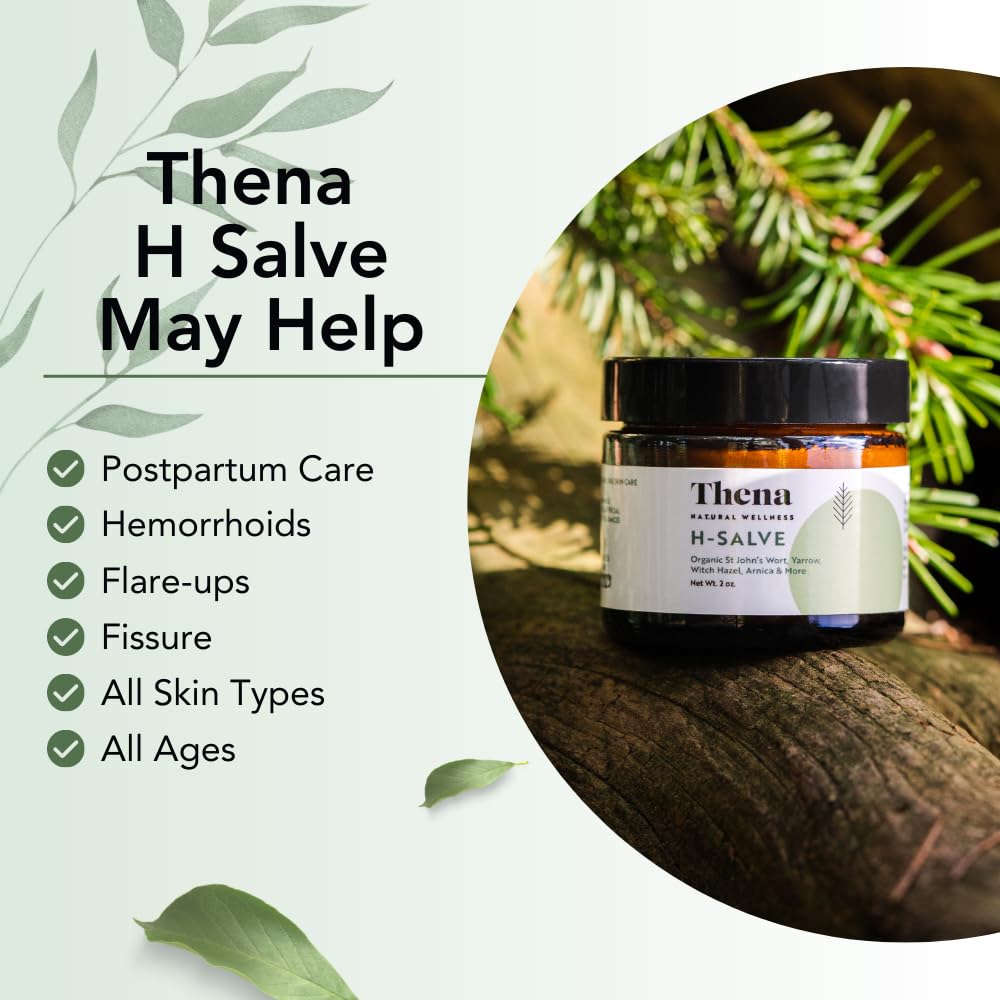 Intense Hemorrhoid Treatment Natural Hemorrhoid Relief Cream, Max Strength Herbal Anal Fissure Relief Ointment with Organic Witch Hazel for Postpartum Piles, Best with Thena Sitz Bath Soak Women Men THENA Natural WellnessBuy Supplements Australia
