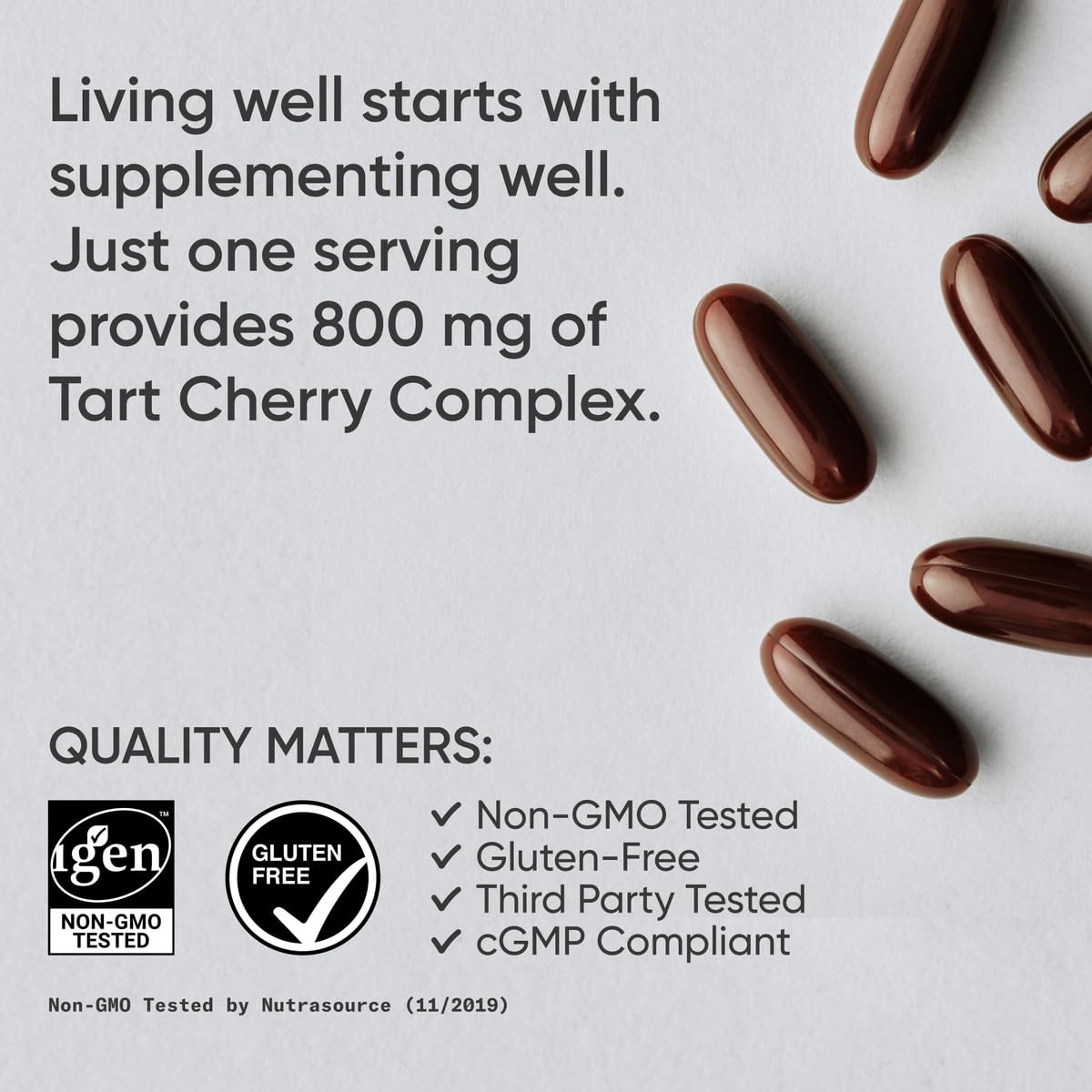 Sports Research Tart Cherry Capsules - Made from Montmorency Tart Cherries - Non-GMO & Gluten Free - 60 Liquid Softgels Sports Research buy supplements Au