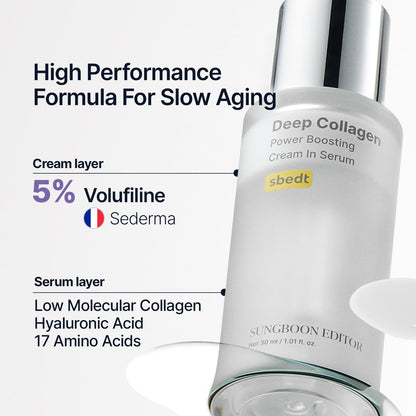 SUNGBOON EDITOR Deep Collagen Serum | 5% Volufiline + 58% Low Molecular Collagen