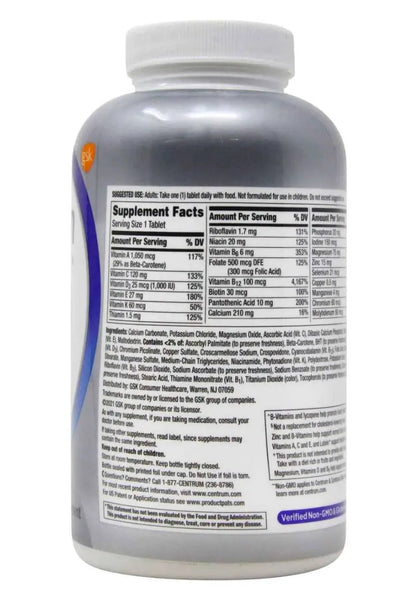 Centrum Men 50+ Multivitamin Tablet Age 50 and Older 275ct Centrum