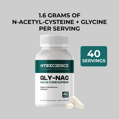 MYOXCIENCE NAC Supreme Capsules | 1.6 G N-Acetyl-L-Cysteine per Serving | 40 Servings MYOXCIENCE buy supplements Au