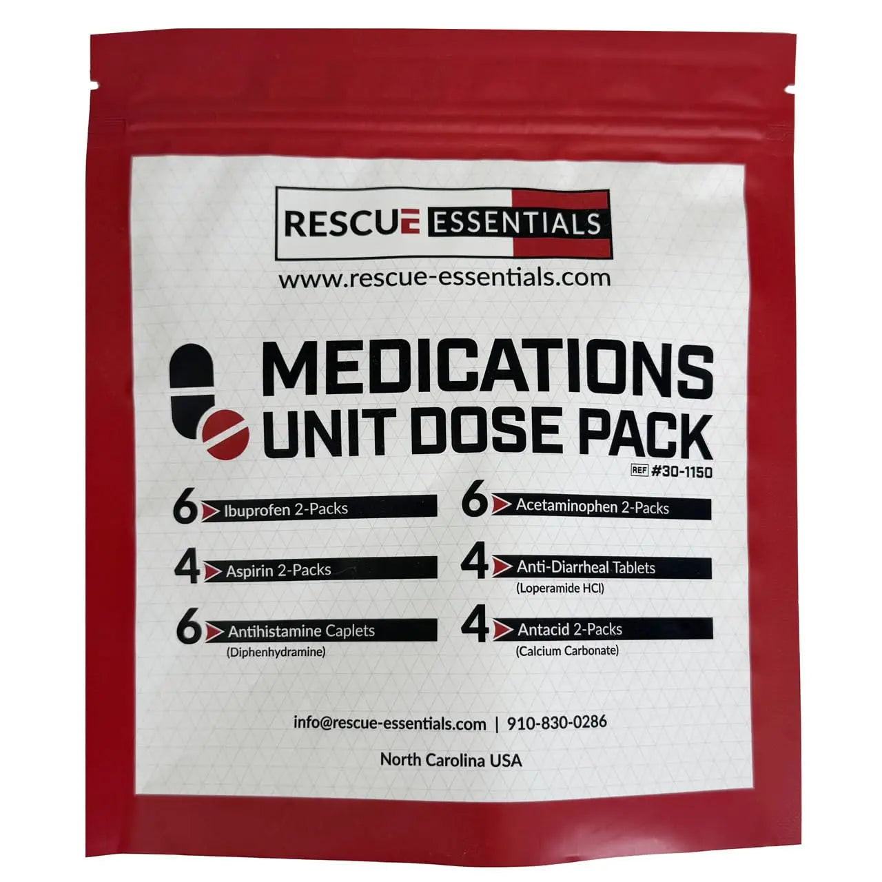 MEDICATIONS Unit DOSE Pack by RESCUE ESSENTIALS Rescue EssentialsBuy Supplements Australia