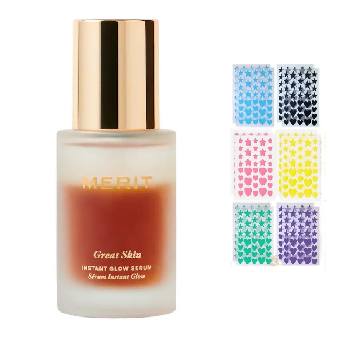 M Great Skin Instant Glow Serum with Niacinamide and Hyaluronic Acid (1.69 oz / 50 ml) + Bonus Acne Patch (36 Pieces) Tea Tree Oil Facial Water Gel NAPHBuy Supplements Australia