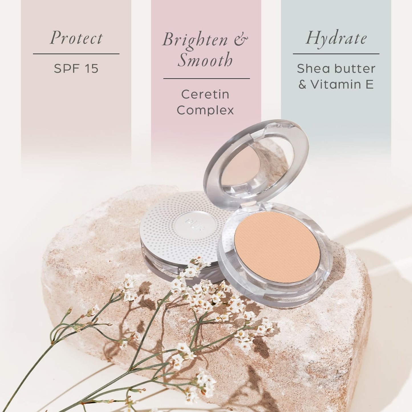 PÜR MINERALS 4-in-1 Pressed Mineral Makeup Powder Foundation with SPF 15 - Concealer & Finishing Compact Pressed Powder for Face - Buildable Medium to Full Coverage Foundation Powder (Vanilla) PÜR MINERALS buy supplements Au