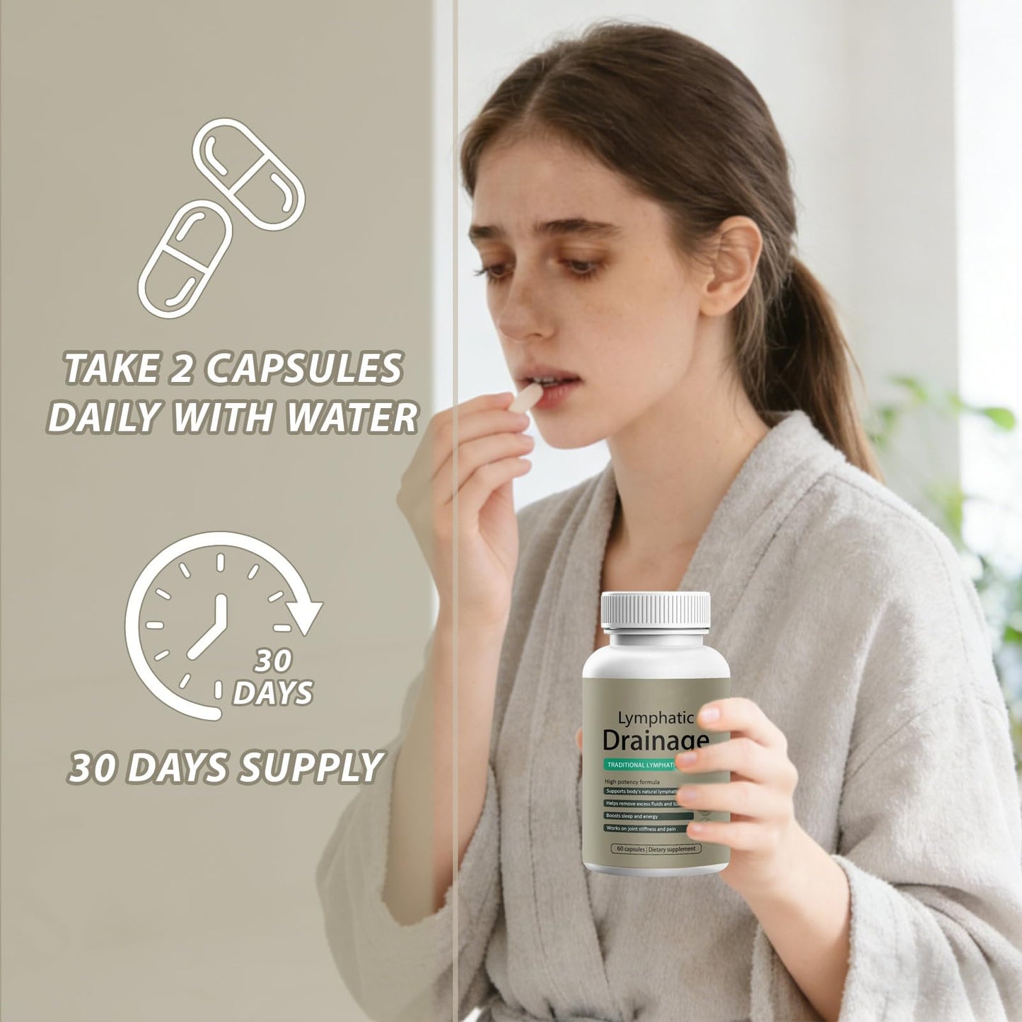 Muudee Lymphatic Drainage Capsules – Maximum Potency Formula with Dandelion & Cleavers Extract,Supports Cellulite Reduction & Lymphatic Drainage (60 Capsules) Muudee buy supplements Au