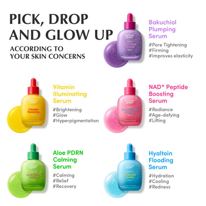 EQQUALBERRY NAD+ Peptide Boosting Serum – Niacinamide 2% + 14 Peptides + Vegan Collagen Anti-Aging Korean Skincare Face