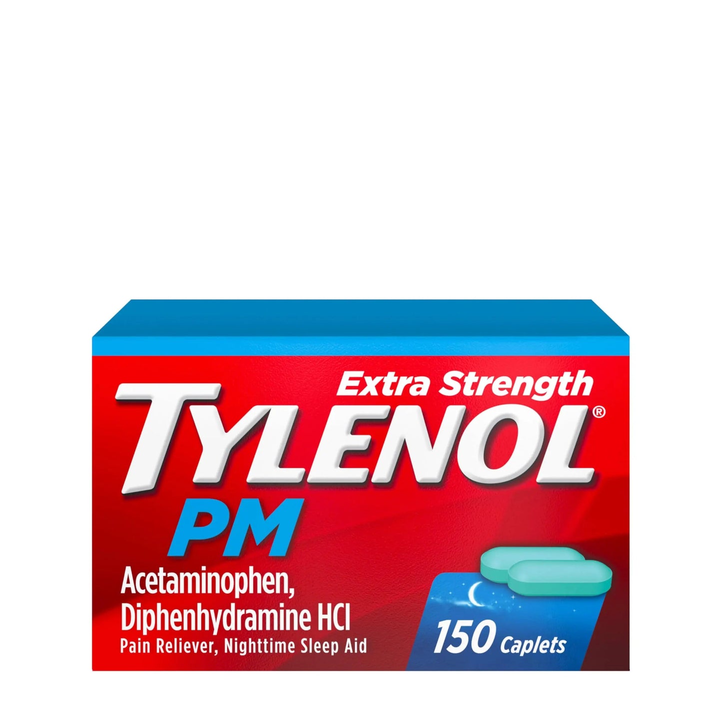 Tylenol PM Extra Strength Nighttime Pain Reliever & Sleep Aid Caplets, 500 mg Acetaminophen & 25 mg Diphenhydramine HCl, Relief for Nighttime Aches & Pains, Non-Habit Forming, 150 ct TylenolBuy Supplements Australia