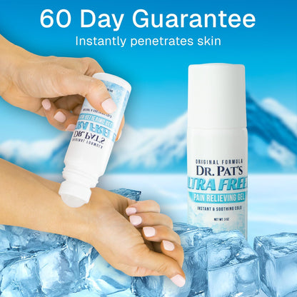Ultra Freeze Roll-On Pain Relief Gel (3oz) - Joint & Muscle Therapy Rub for Arthritis, Neuropathy, Foot, and Joint - Cooling Topical Anti-Inflammatory (2 Pack) Ultra FreezeBuy Supplements Australia