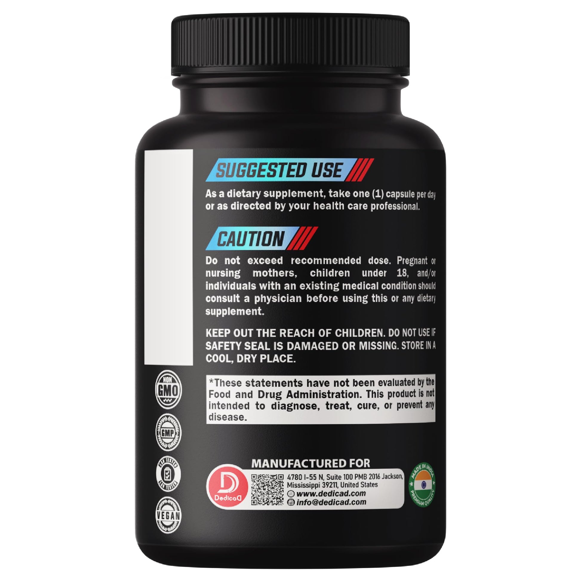 DEDICAD 20:1 Bilberry Extract Capsules - 5 Month Supply - Support Eyes, Vision & Heart Health - 10in1 Plus Grape Seed, Carrot, Elderberry, Eyebright & Others - 150 Counts DEDICAD buy supplements Au