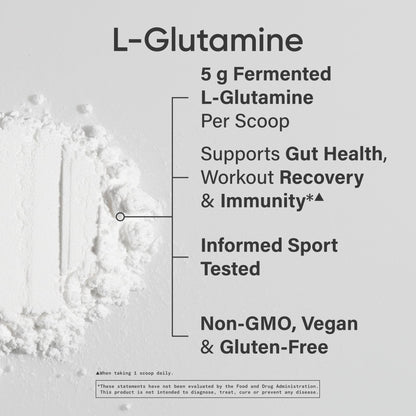 Sports Research L-Glutamine - Workout Recovery, Immune Health & Gut Health Support - 5 G Per Serving - 10.58 Oz