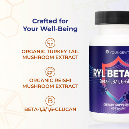 Youngevity RYL Beta550 Beta 1, 3-D Glucan Immune Support - 60 Capsules (Pack of 1) Youngevity buy supplements Au