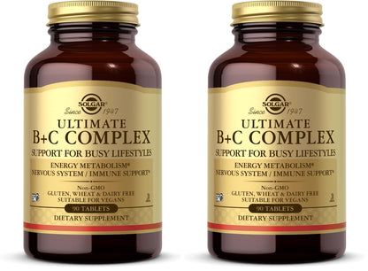 Solgar Ultimate B+C Complex Stress Formula 90 Tablets (Pack of 2) Solgar buy supplements Au