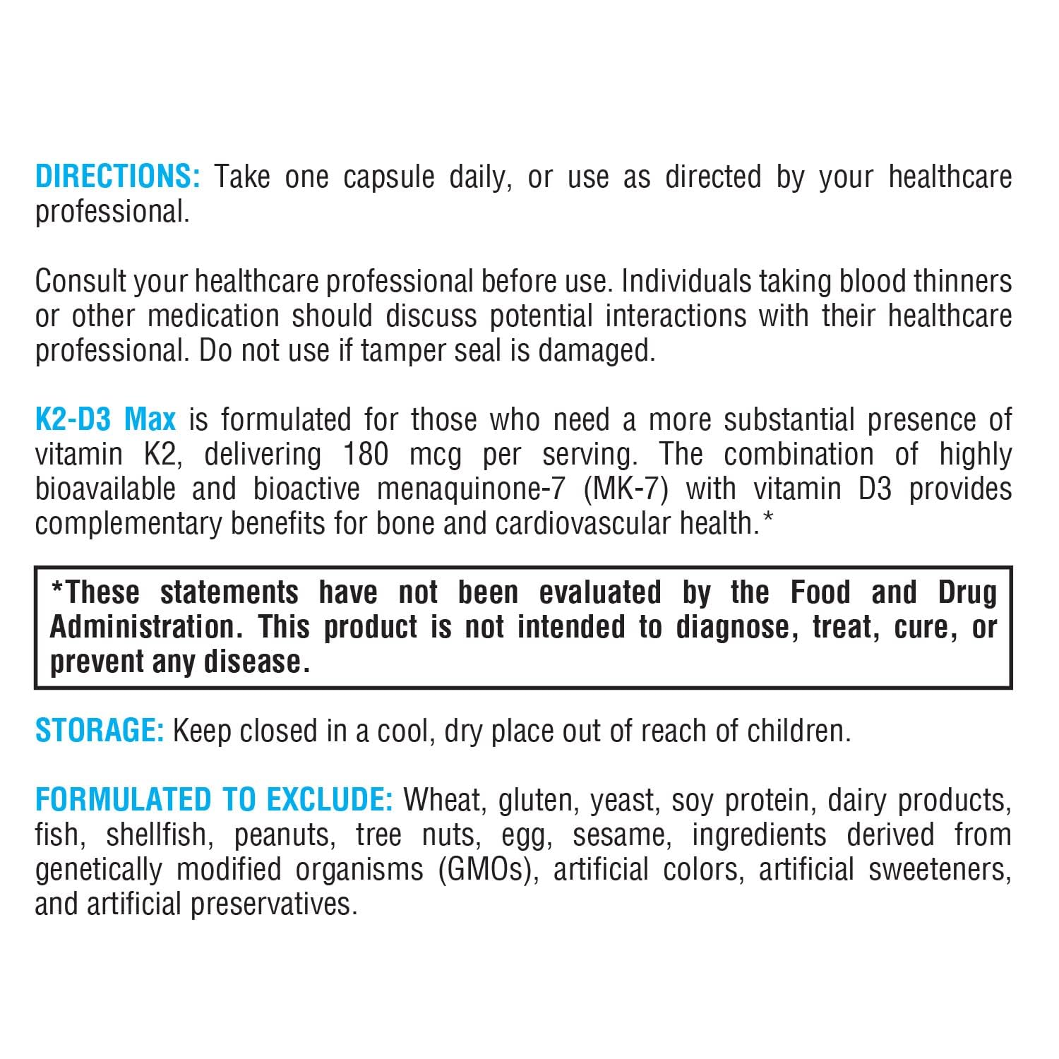 XYMOGEN K2-D3 Max - Vitamin D3 K2 Supplement for Bone & Immune Support* - High-Strength K2 MK-7 - Non-GMO, Gluten-Free, Vegetarian - 60 Capsules XYMOGEN buy supplements Au