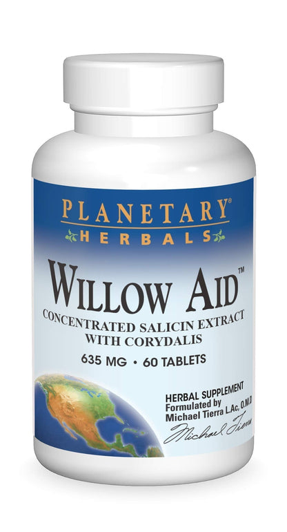 Planetary Herbals Willow Aid Tablets, 60 Count Planetary HerbalsBuy Supplements Australia