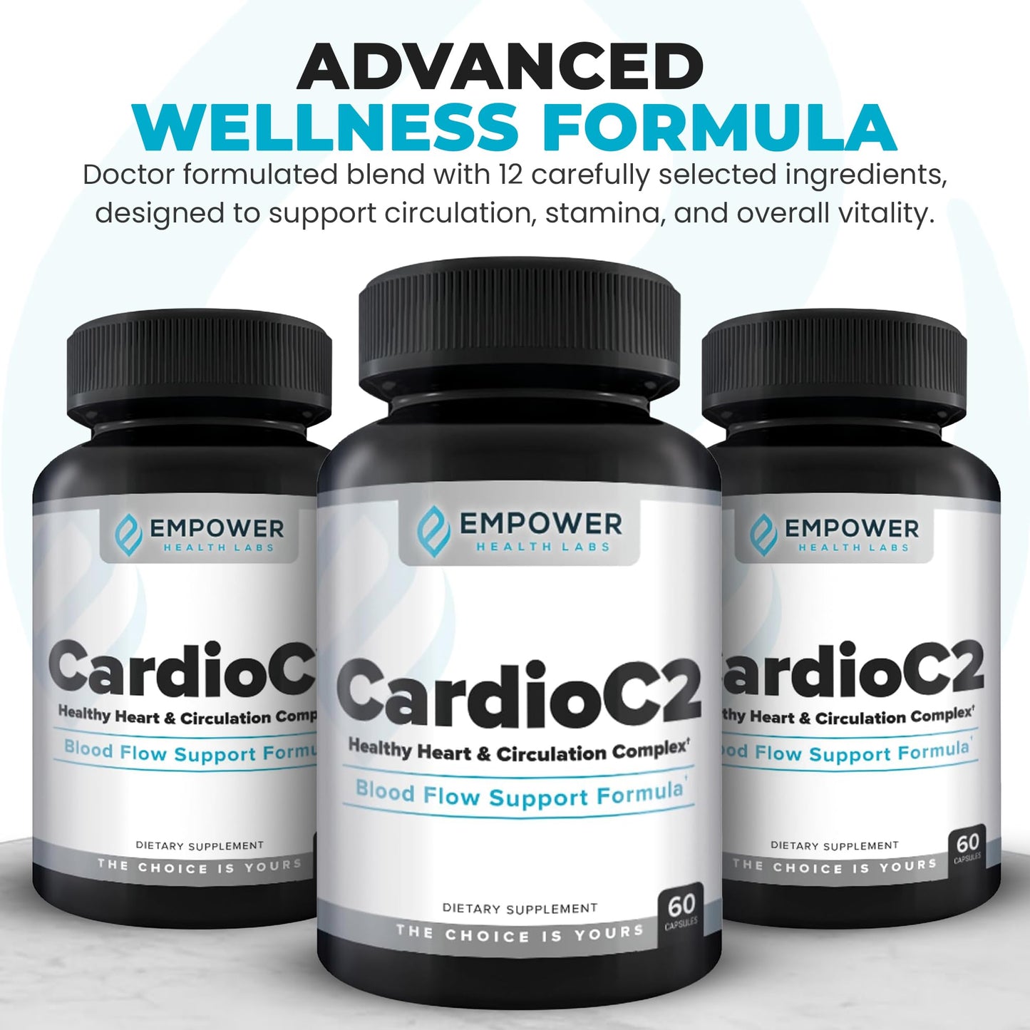 Empower Health Labs CardioC2 Circulation & Energy Support – Doctor-Formulated Blend with Beet Root, Black Garlic, Hawthorn & CoQ10 – Supports Healthy Blood Flow, Energy & Clarity – 60 Capsules Empower Health LabsBuy Supplements Australia