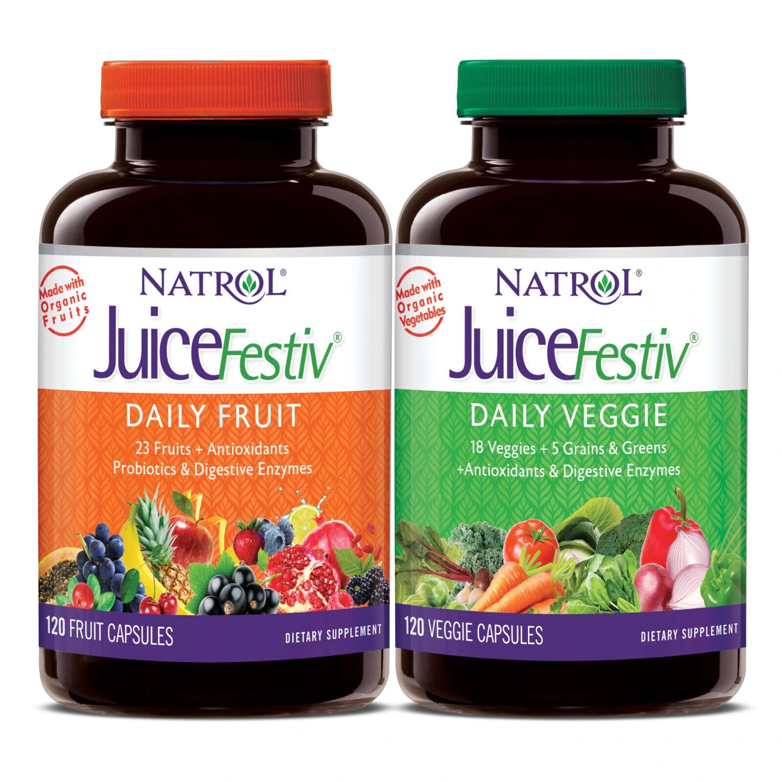 Juice Festiv Daily Fruit and Veggie - 120+120 capsules Juice Festiv buy supplements Au