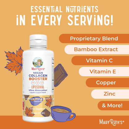 MaryRuth Organics Collagen Booster Liposomal, Sugar Free, Liquid Collagen Booster with Vitamin C, Vitamin E, Zinc, Copper & Silica, Skin Care & Joint Support Supplement, Vegan, Non-GMO, 7.6 Fl Oz MARYRUTH'S buy supplements Au
