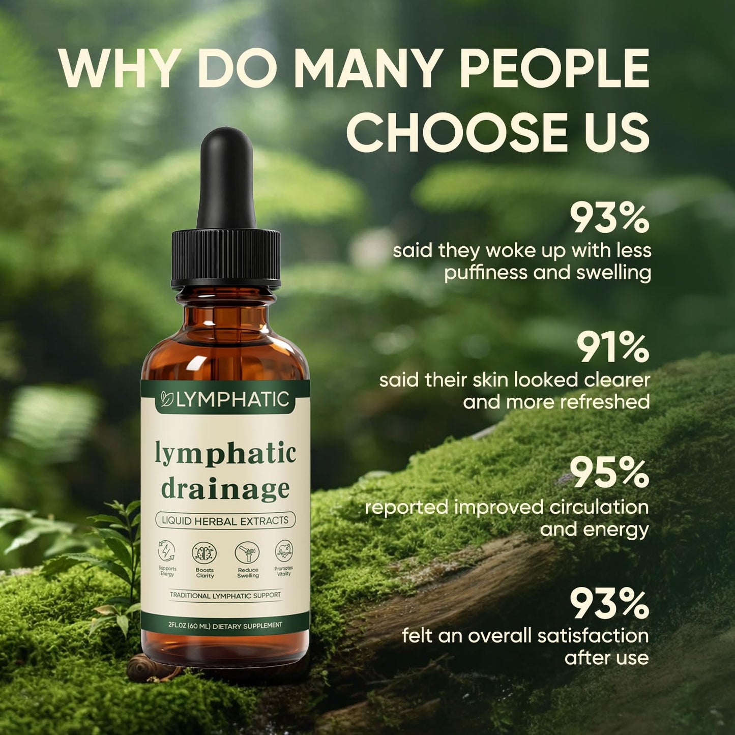 Lymphatic Drainage Drops, Lymphatic System Support, Immune System, Natural Herbal Blends, Vegan & Non-GMO (1) KXVUDE buy supplements Au